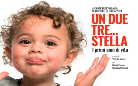 copertina dell'Atlante dell'infanzia a rischio 2024