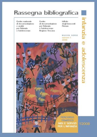 copertina della Rassegna bibliografica 1/2008 - Nidi e servizi per l'infanzia