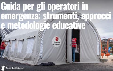 copertina della Guida per gli operatori in emergenza: strumenti, approcci e metodologie educative