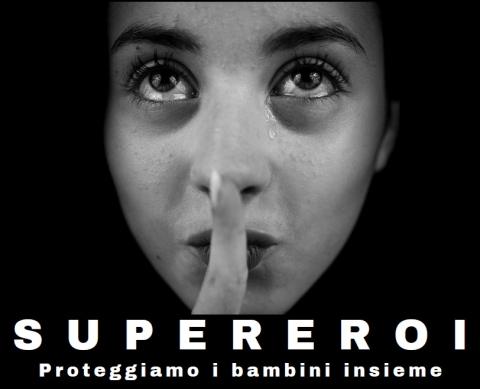 locandina della mostra Supereroi