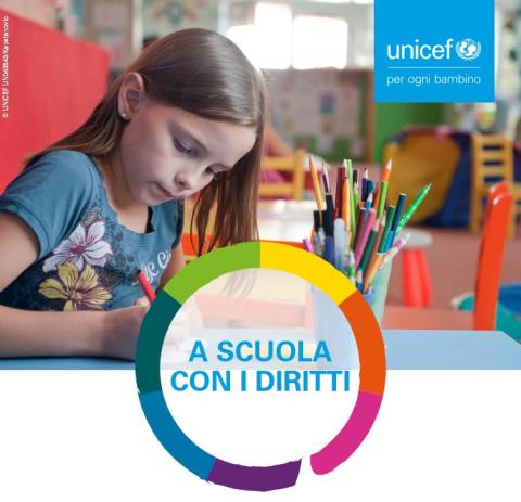 copertina della brochure del programma Scuole per i diritti dell’infanzia e dell’adolescenza