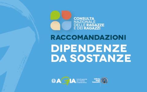 copertina delle raccomandazioni della Consulta sulle dipendenze da sostanze