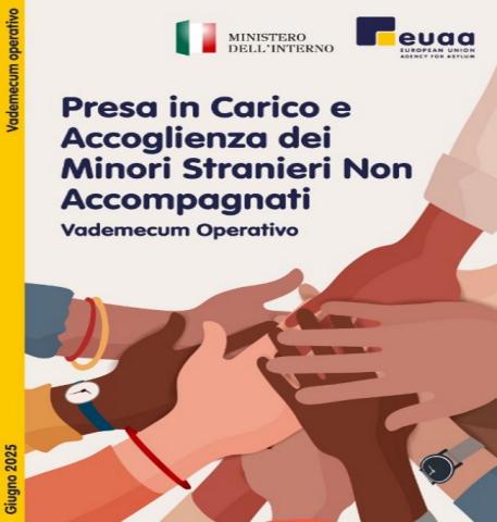 copertina del vademecum Presa in Carico e Accoglienza dei Minori Stranieri Non Accompagnati