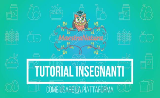 locandina del tutorial per insegnanti del progetto MaestraNatura 