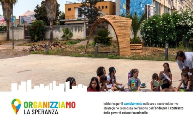 homepage del sito www.organizziamolasperanza.it