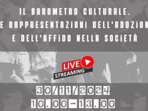 locandina del convegno Il barometro culturale. Le rappresentazioni dell’adozione e dell’affido nella società