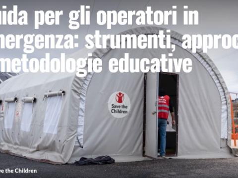 copertina della Guida per gli operatori in emergenza: strumenti, approcci e metodologie educative
