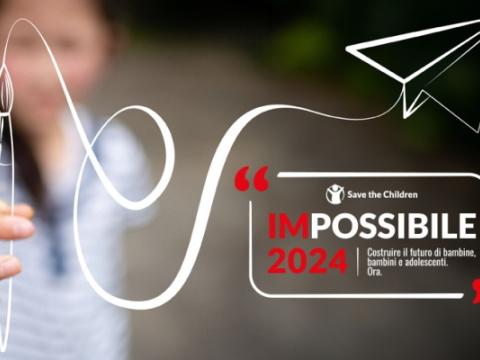 locandina della biennale sui diritti dell’infanzia e dell’adolescenza IMPOSSIBILE2024 - Costruire il futuro di bambine, bambini e adolescenti. Ora