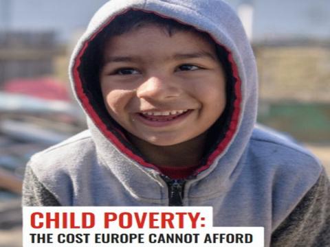 copertina del rapporto Child Poverty: The Cost Europe Cannot Afford