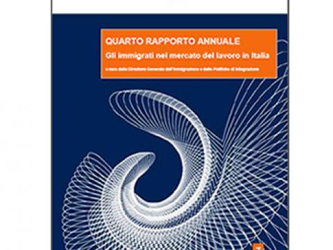 copertina del Quarto Rapporto annuale Gli immigrati nel mercato del lavoro in Italia anno